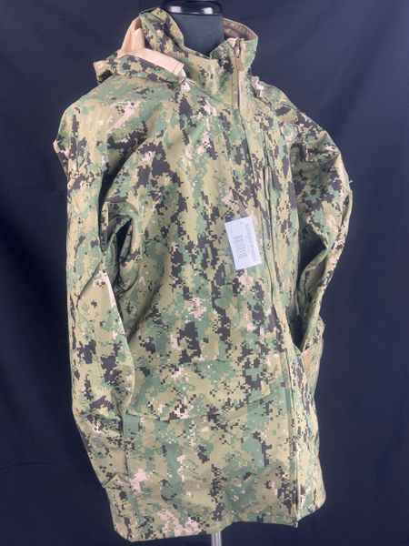 US NAVY TYPE III WORKING GORETEX PARKA | Woodland Digital | Medium Long | NEW