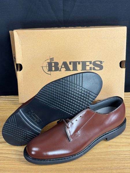 Bates E00082D Mens BROWN Leather Uniform Oxford Shoes MEN'S SIZE 11.5D (Reg) BLM