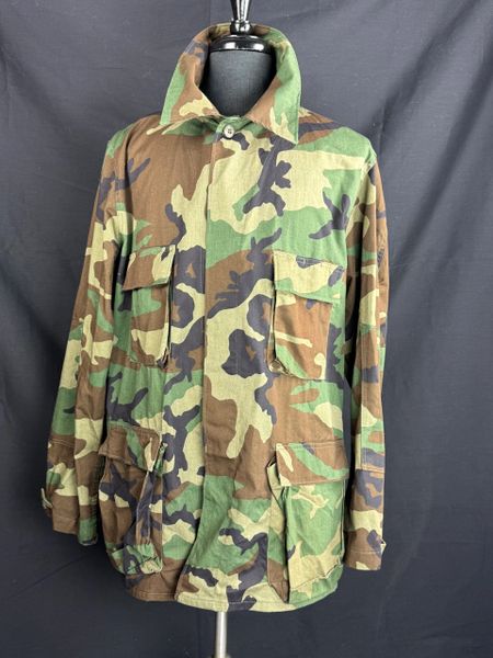 USGI Woodland Camouflage BDU Shirt Nylon/Cotton Twill | XL-Long | USA MADE | EUC