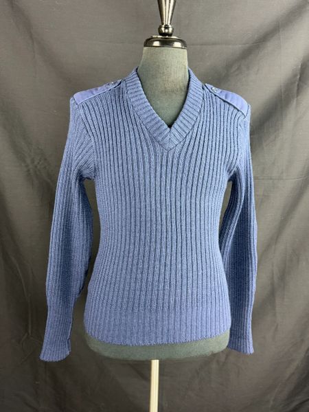 USAF Blue Brigade Quartermasters Wool Sweater Sz 38 EUC | Wooly Pully Sweater