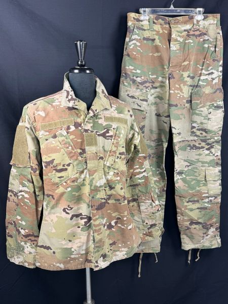 Multicam OCP Unisex Army Combat Uniform BDU Shirt & Pants Set | Med Long | Used