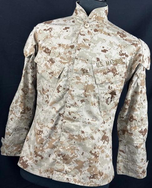 USMC Marine Corps Desert Marpat MCCUU Coat Shirt Top Combat BDU | 32-XSHORT EUC