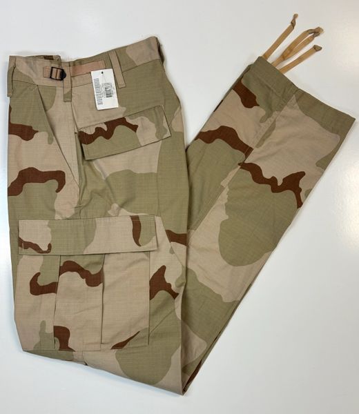 US Army Camo BDU Pants DESERT CAMOUFLAGE Trousers Men's XS-LONG NOS