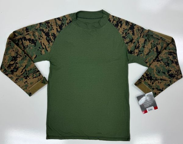NWT Marpat Camo Woodland Digital Camouflage Tactical Combat Shirt sz SMALL