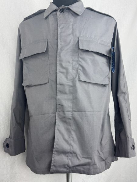 Grey 2-Pocket BDU Combat Coat Ripstop Tactical Shirt sz Small Regular NWOT