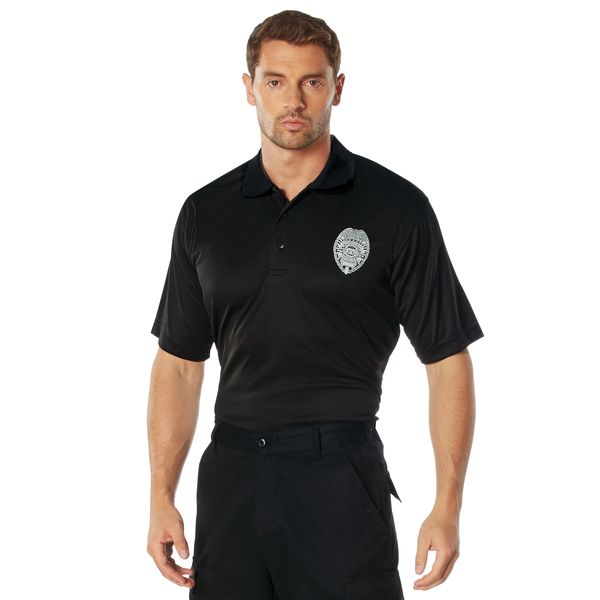Rothco Moisture Wicking Security Polo Shirt With Badge | 3627