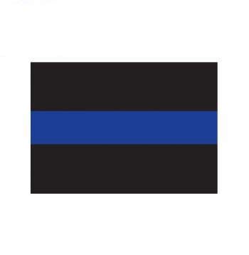 Thin Blue Line Decal | Black and Blue