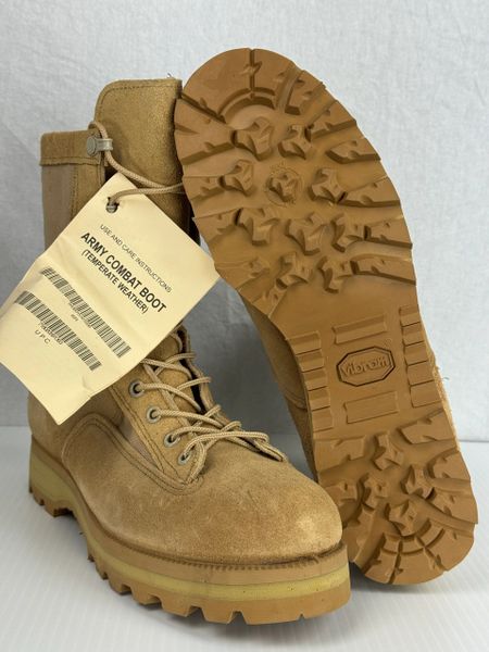 USGI McRae Desert Tan Army Goretex Waterproof Combat Boots NEW | Men's 8 Reg