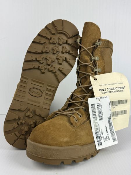 USGI MCRAE Army Coyote Brown Goretex Waterproof Combat Boots | Men's 10R NEW