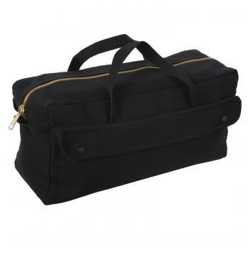 Canvas Jumbo Tool Bag With Brass Zipper