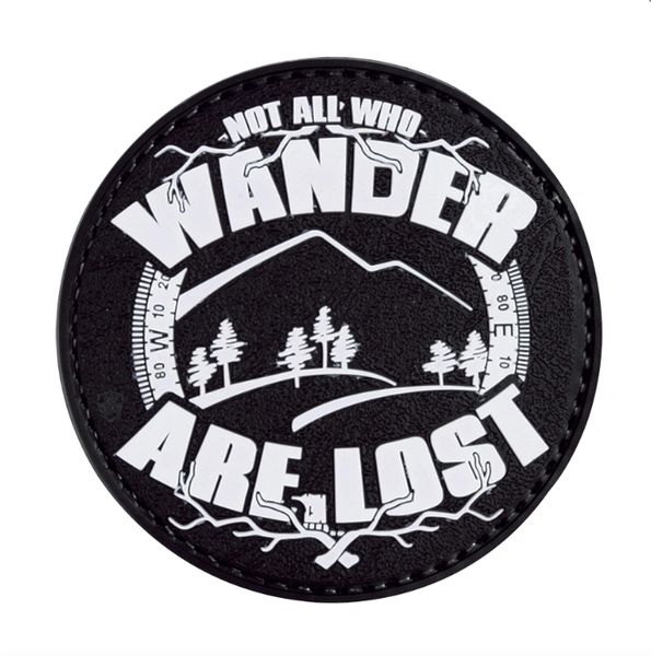 PVC MORALE PATCH - GLOW - NOT ALL WHO WANDER