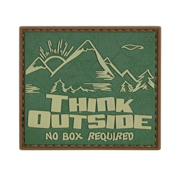 PVC MORALE PATCH - THINK OUTSIDE NO BOX