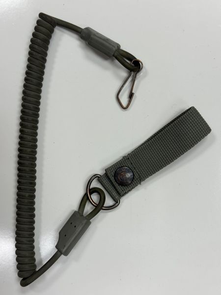 Vega Pistol Retention Coiled Cord Gun Accessory Attachment Foliage Green EUC