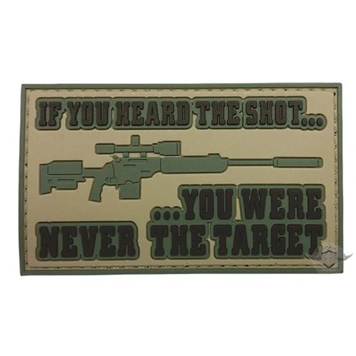 PVC MORALE PATCH - HEARD THE SHOT