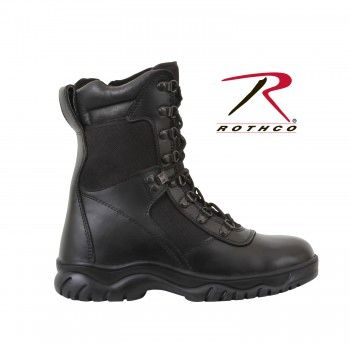 Rothco Forced Entry Black 8" Tactical Boot With Side Zipper 5053