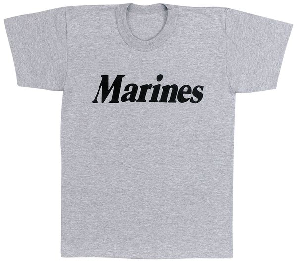 Marines Grey Physical Training T-Shirt | 6032