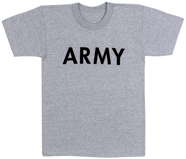 Kids Army Grey Physical Training T-Shirt | 66080