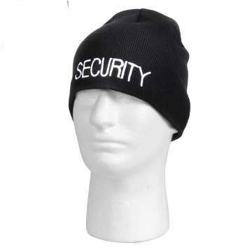 Embroidered Security Acrylic Skull Cap - 56560