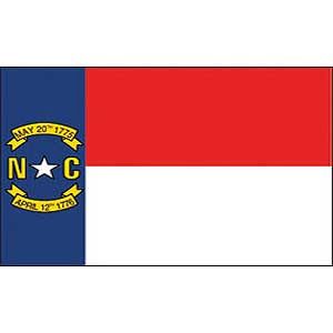 FLAG - NORTH CAROLINA (3ftx5ft)
