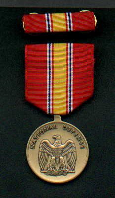 MEDAL SET; NATIONAL DEFENSE SERVICE 8455-00-281-3214