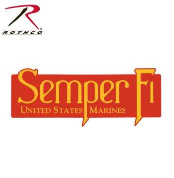 Rothco USMC Semper Fi Bumper Sticker
