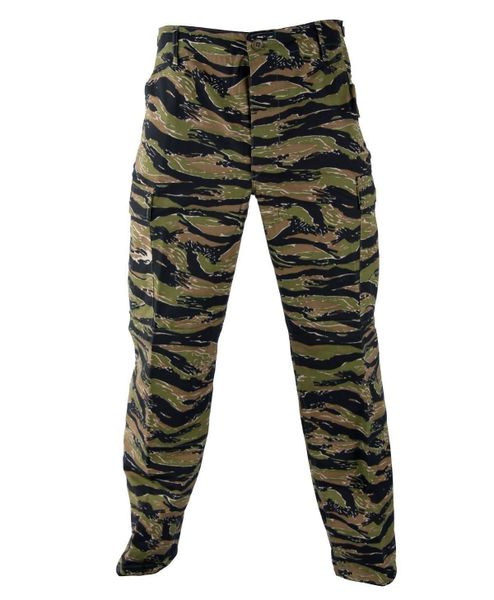 BDU Camo Pants Propper Tactical Zipper Fly 60/40 Ripstop Asian Tiger Stripe