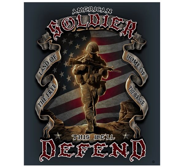 American Soldier Fleece Blanket | MM112-TB