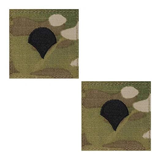 ARMY EMBROIDERED OCP WITH HOOK RANK INSIGNIA: SPECIALIST 4 - SET OF 2