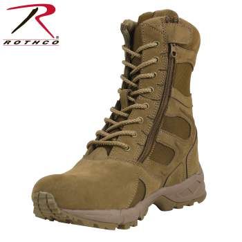 Rothco Forced Entry 8” Deployment Boots With Side Zipper | AR 670-1 Compliant | 5763