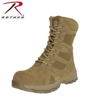 8 Inch Forced Entry Tactical Boot With Side Zipper & Composite Toe | Coyote | 5764