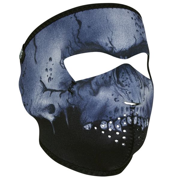 MIDNIGHT SKULL WNFM417 Motorcycle Biker Ski Neoprene FULL Face Mask Reversible