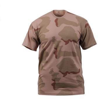 Mil-tec US Tri-Color Desert Camo T-Shirt - 100% Cotton, Military Style, Medium Size - View #9