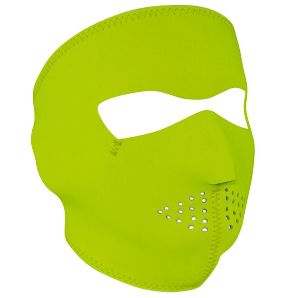 Neoprene Full Face Mask - High Visibility Lime - WNFM142L