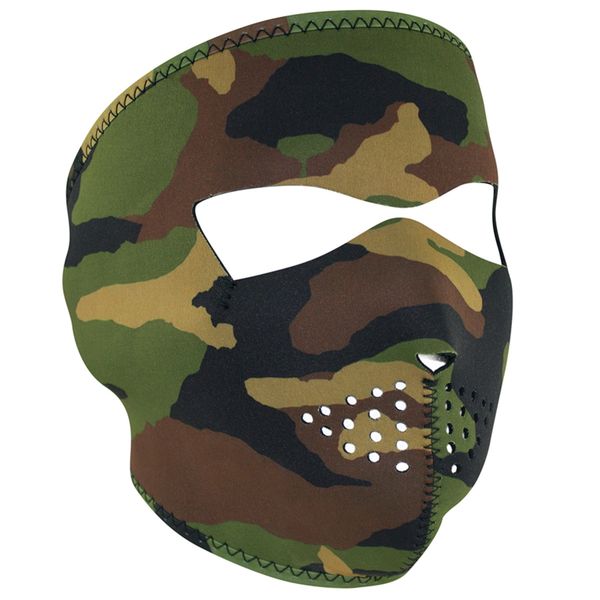 NEOPRENE FULL FACE MASK | WOODLAND CAMO | WNFM118