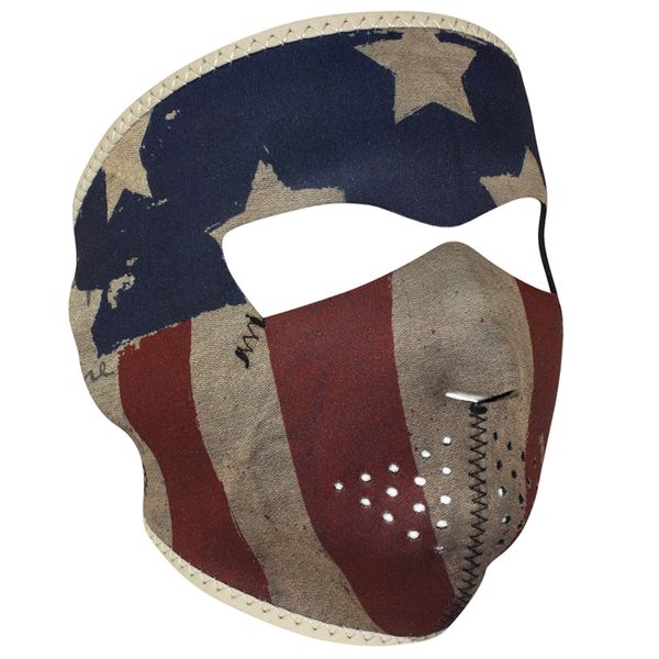 Neoprene Full Face Mask - Patriot Vintage Flag WNFM408
