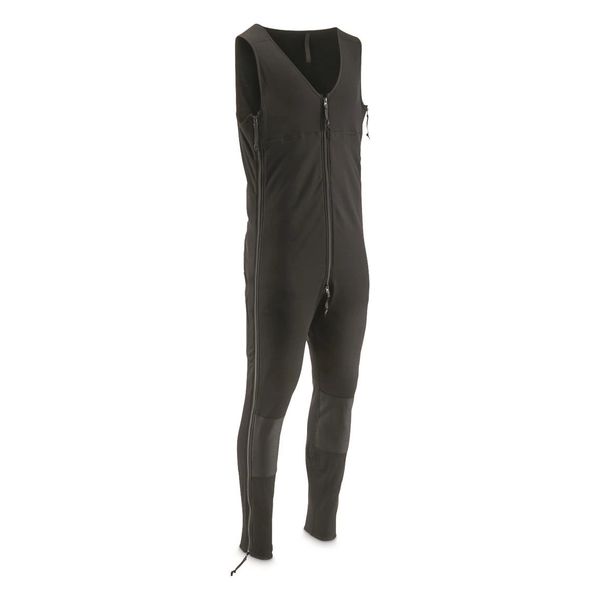 PowerStretch Mid-Weight One-Piece Sleeveless Union Suit Black | SMALL REG