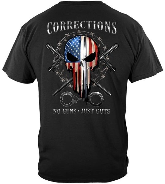 AMERICAN PUNISHER SKULL OF FREEDOM CORRECTIONS OFFICER T-SHIRT | FF2430