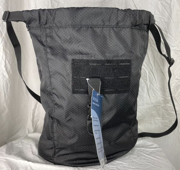 Black Foldable Tactical Compact Speed Back Pack Bag