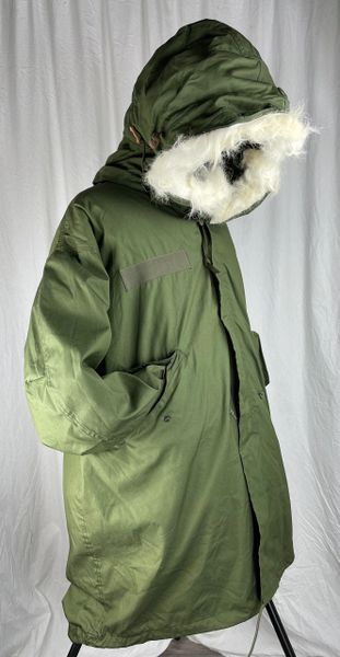 Original US Army M-65 OD Fishtail Cold Weather Parka w/ Liner & H