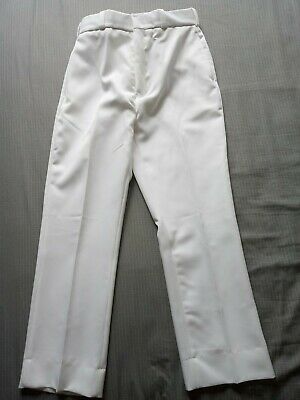 US Navy Enlisted Sailor Man's White Pants | 38R | 8405-00-196-2942