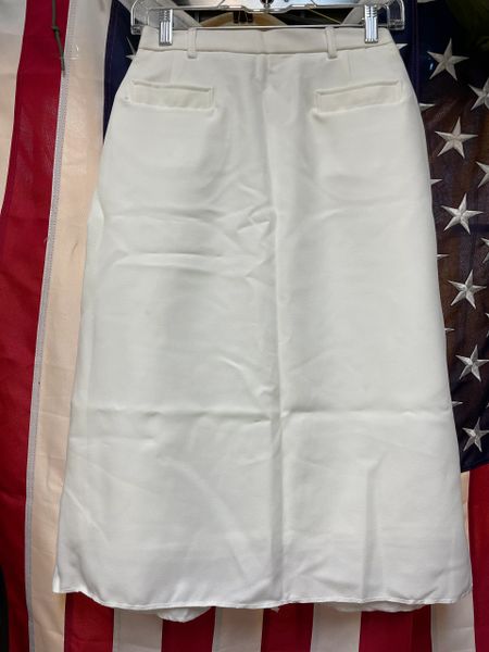 US Navy Women's White Dress Skirt | 8R | 8410-01-372-1666