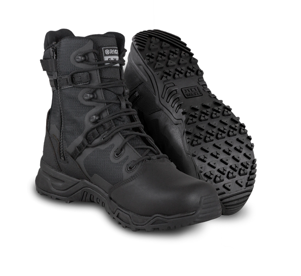 ORIGINAL SWAT Alpha Fury 8" Polishable Toe Side-Zip Men's Black | 176401