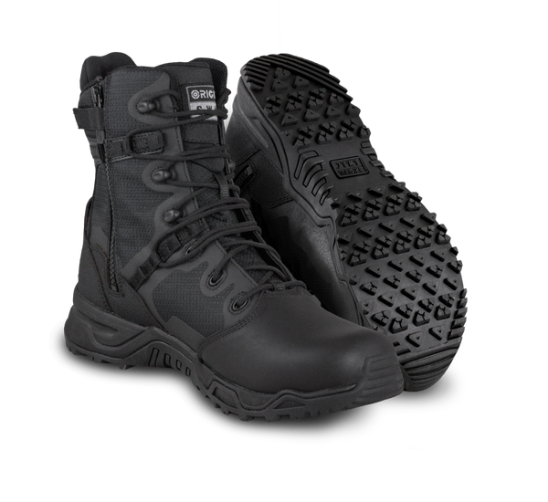 ORIGINAL SWAT Alpha Fury 6" Polishable Toe Side-Zip Waterproof Men's Black | 176501