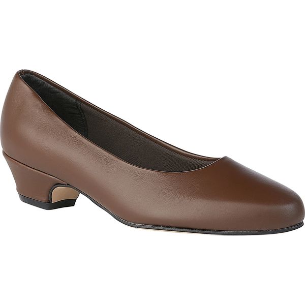 Capps Women's Brown Sail Leather 1.25" Dress Pumps | 90232-A