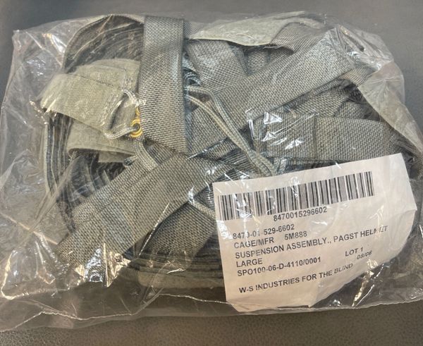 Lot of 10 - US Military PASGT HELMET SUSPENSION ASSEMBLY Large 8470015296602 New