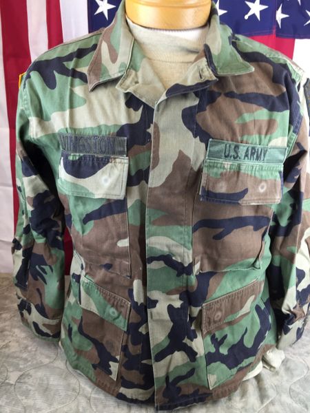 Used Woodland Camouflage BDU Shirt