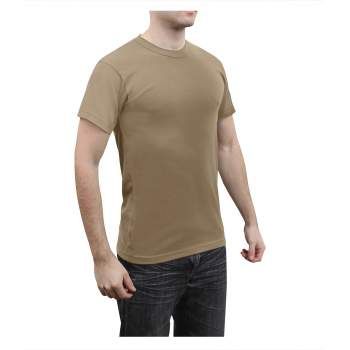 Solid Color Poly/Cotton Military T-Shirt