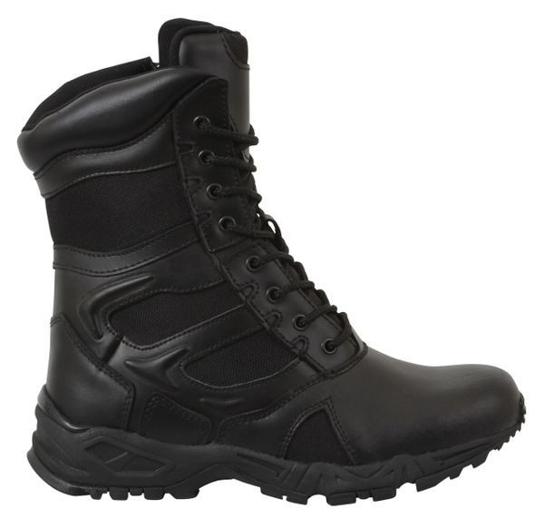 Rothco Forced Entry Black 8" Deployment Boot with Side Zipper 5358