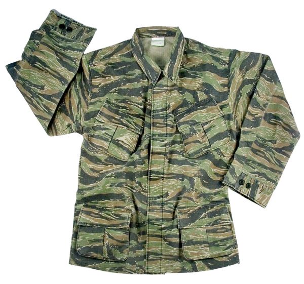 Rothco Vintage Vietnam Fatigue Shirt Rip-Stop | Tiger Stripe Camo #4621