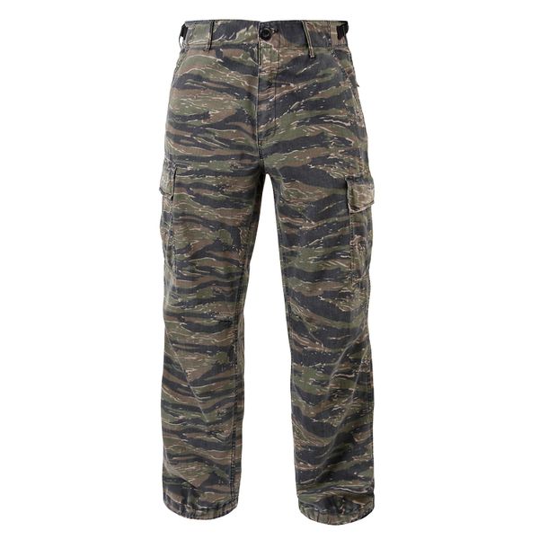 Rothco Vintage Vietnam Rip-Stop Fatigue Pants | Tiger Stripe Camo #4487